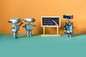Artificial intelligence machine learning and robotics education concept-Sboost.ma-Formations et Emplois
